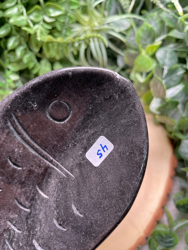 Obsidian Fish Dish (chipped)