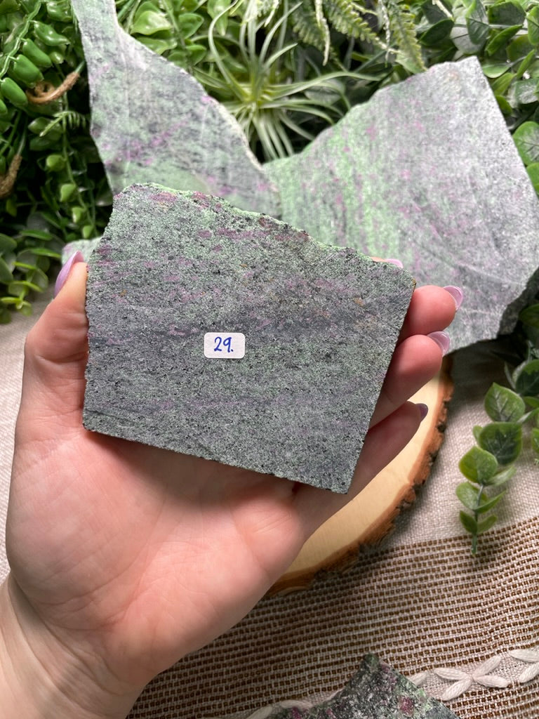 Ruby Zoisite Slab