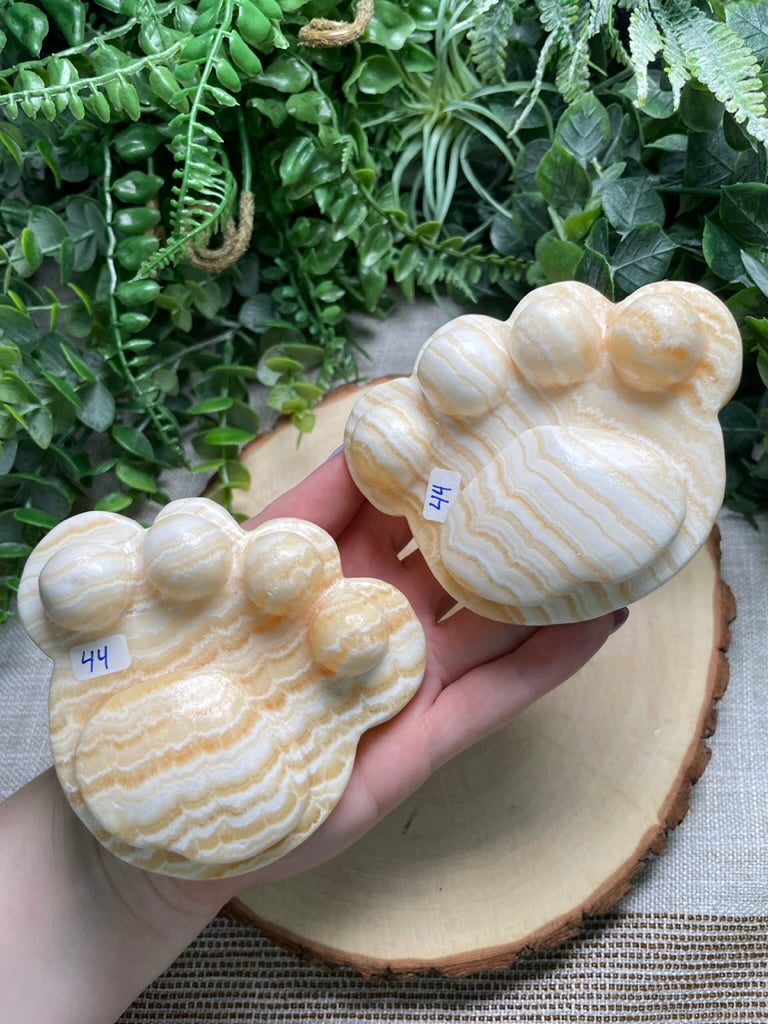 Yellow Calcite Paw