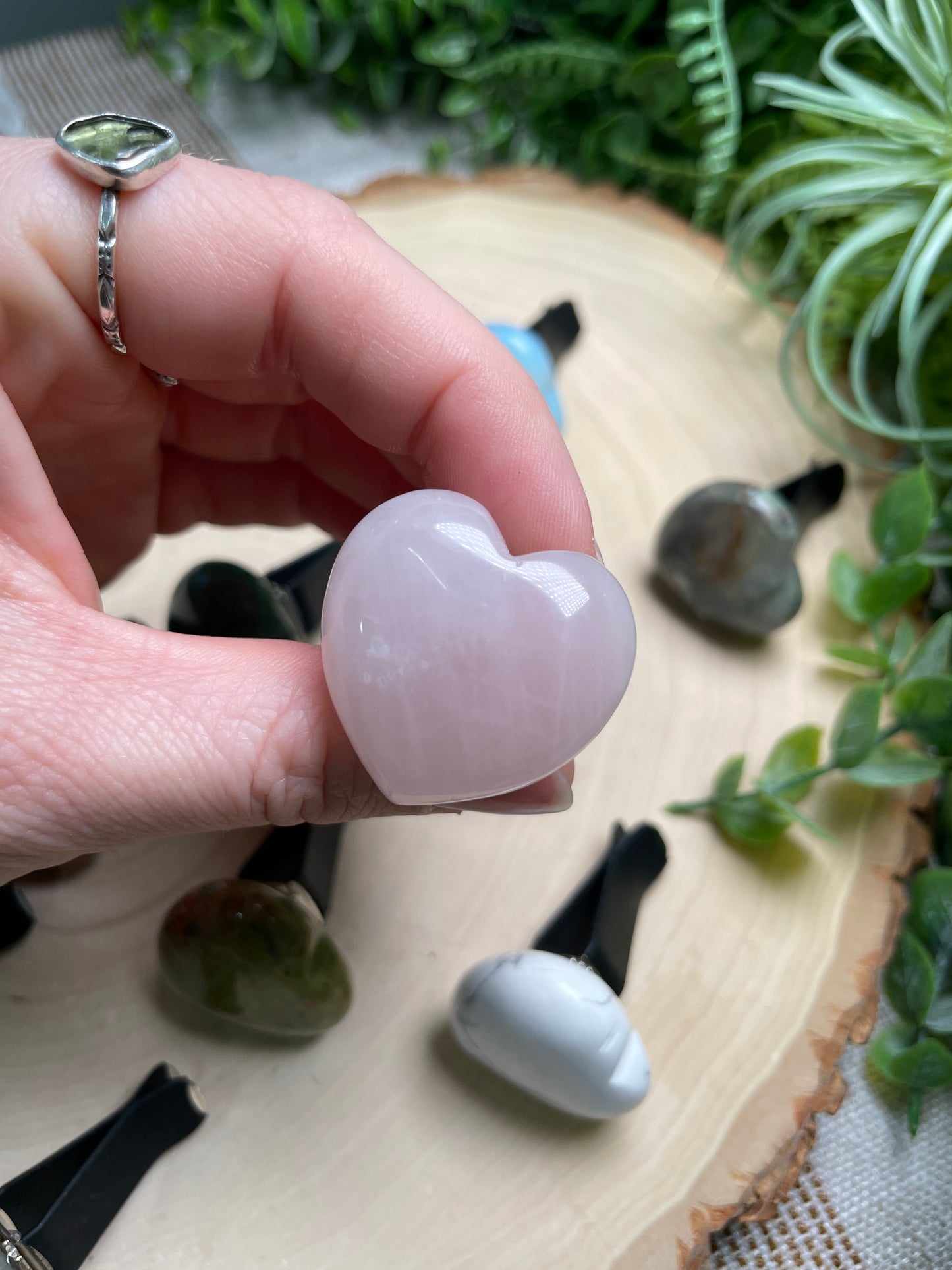 Crystal Heart Car Vent Clips