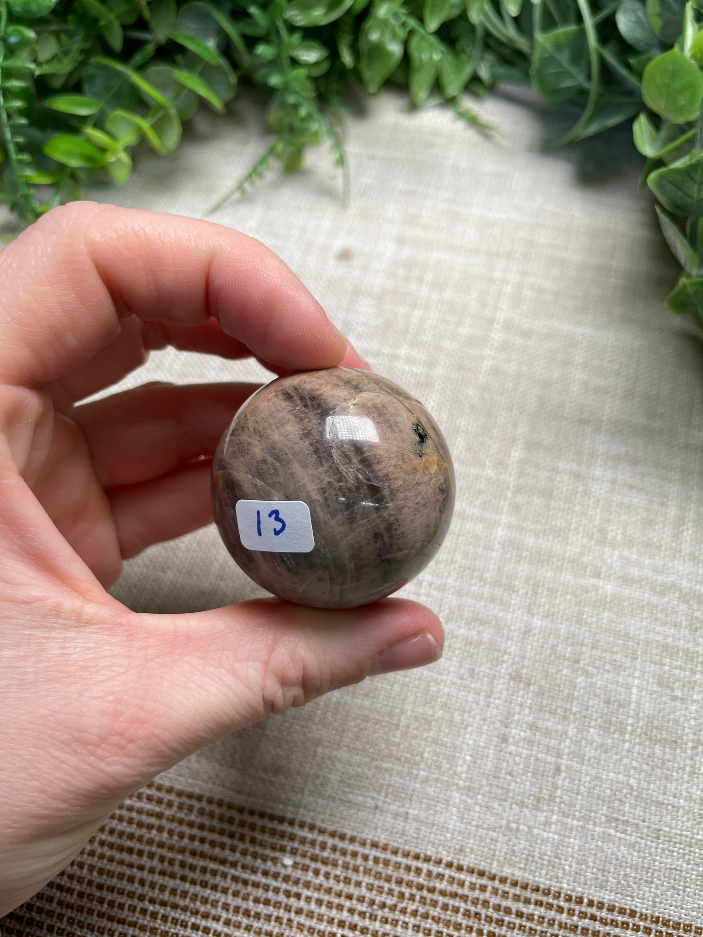 Black Moonstone Sphere