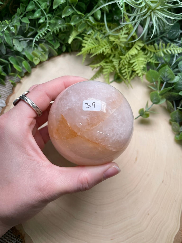 Rose Quartz Sphere (42 available)