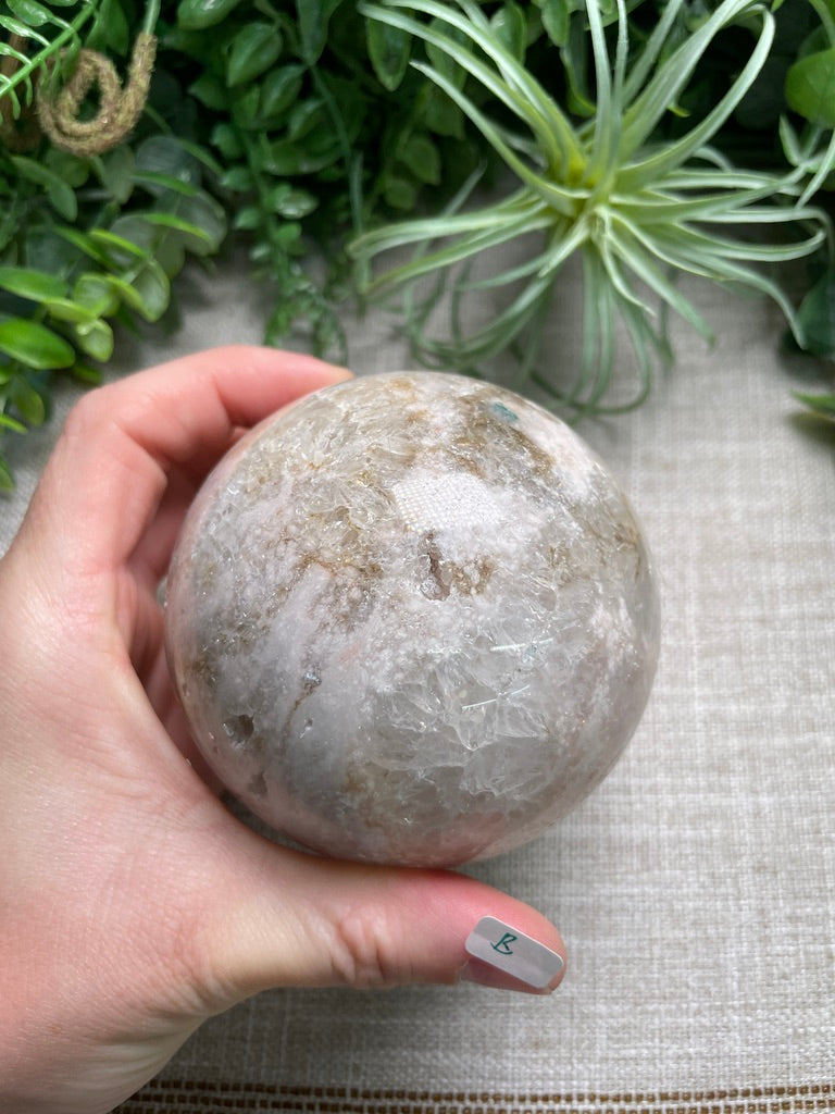 Flower Agate Mix Sphere