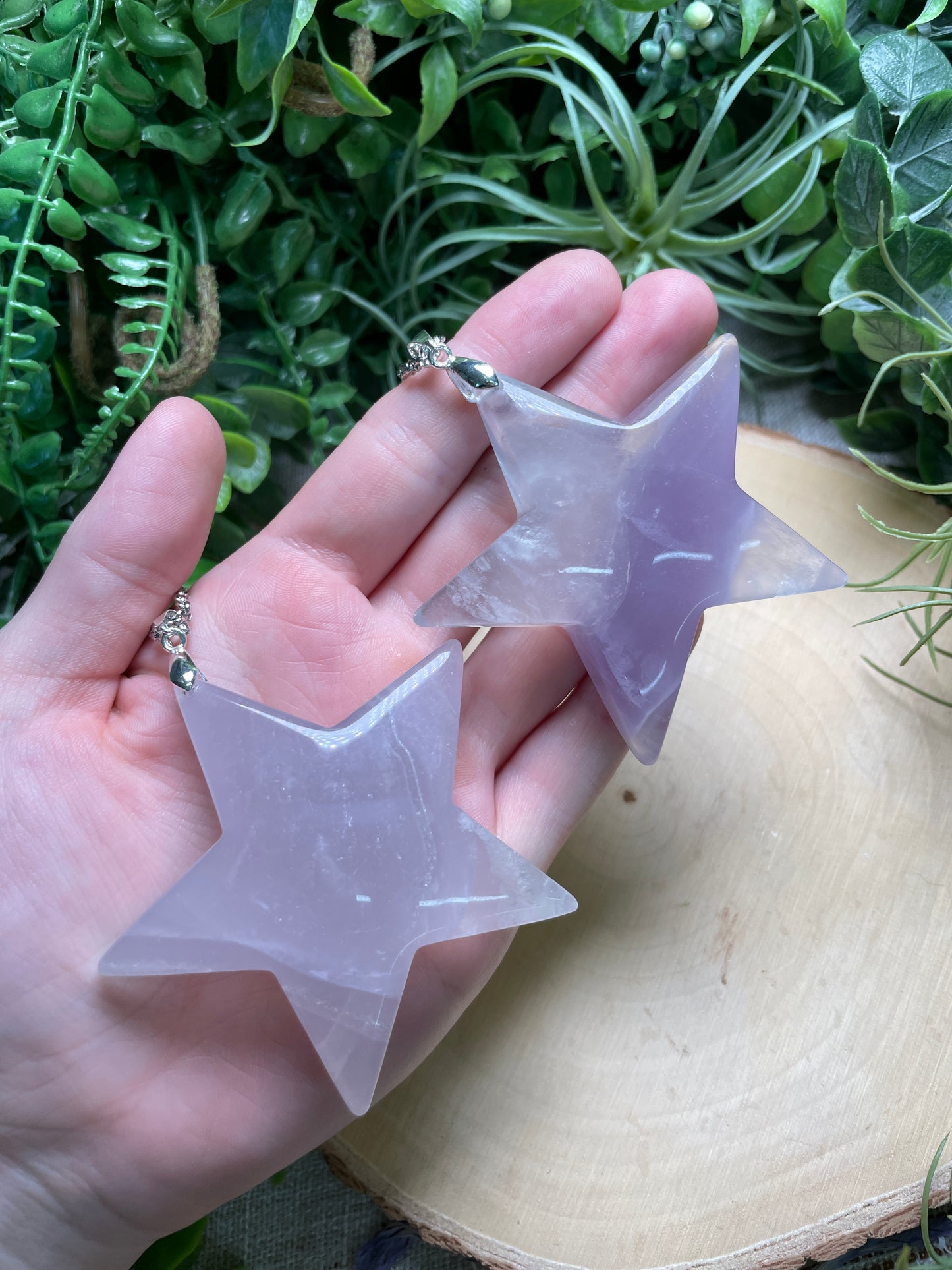 Chunky Fluorite Star Necklace