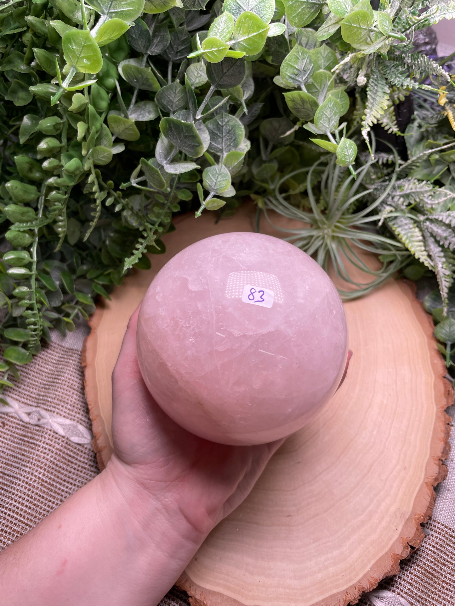Rose Quartz Sphere (42 available)