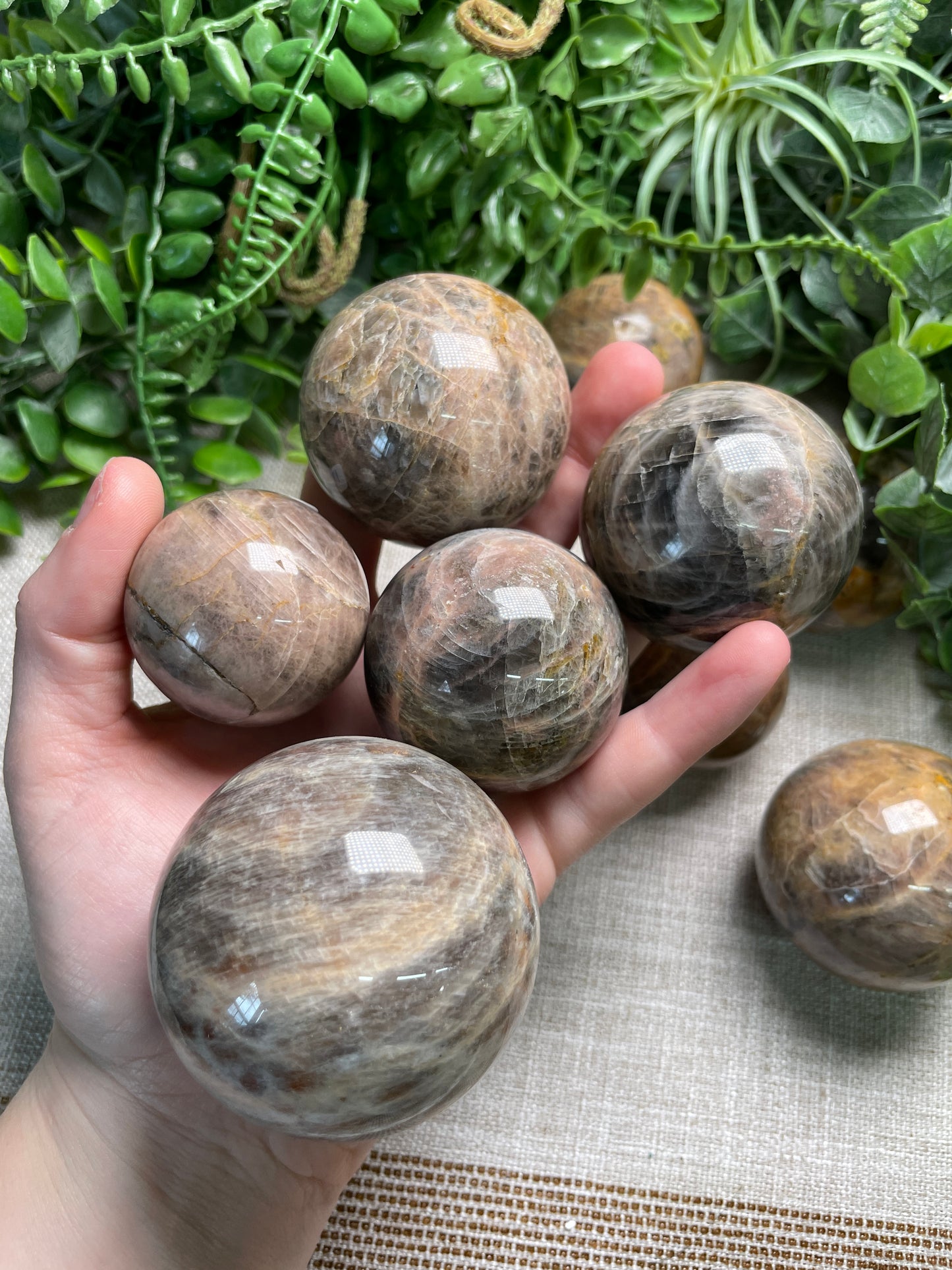 Black Moonstone Sphere