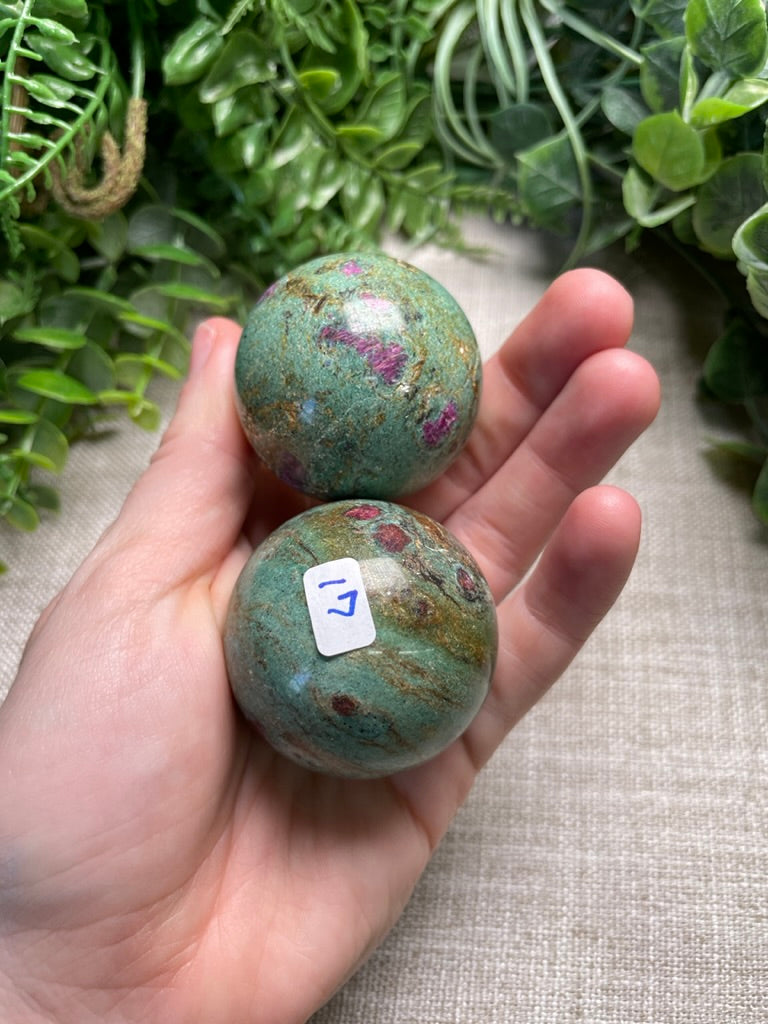 Ruby Fuschite Sphere
