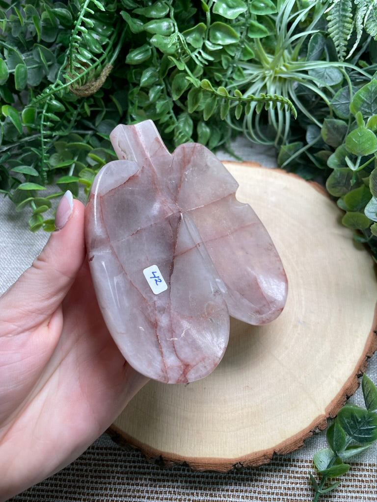 Fire Quartz Lung Shaped Dish