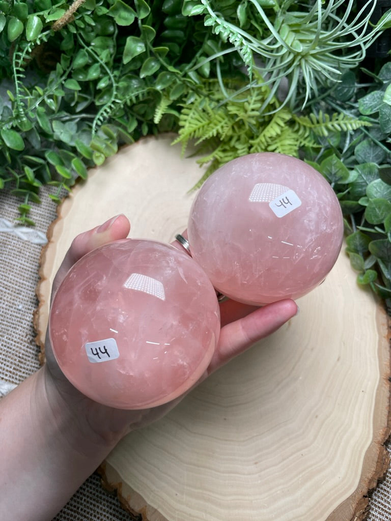 Rose Quartz Sphere (42 available)