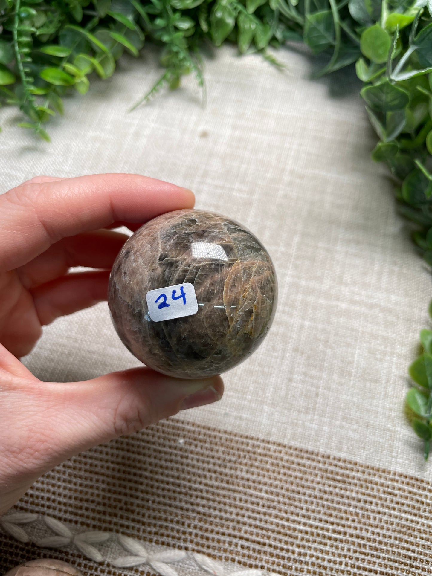 Black Moonstone Sphere