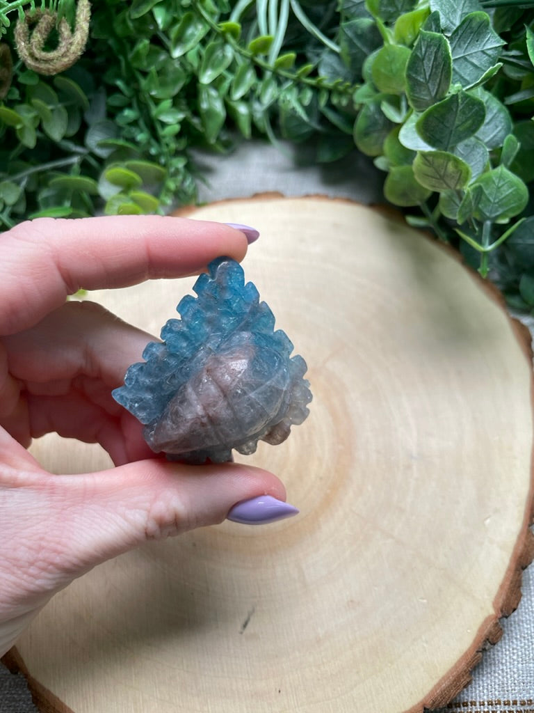 Blue Apatite Beetle (chipped)