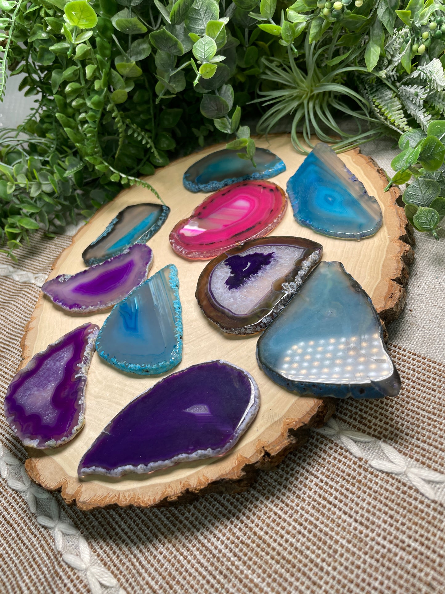 Dyed Agate Slice
