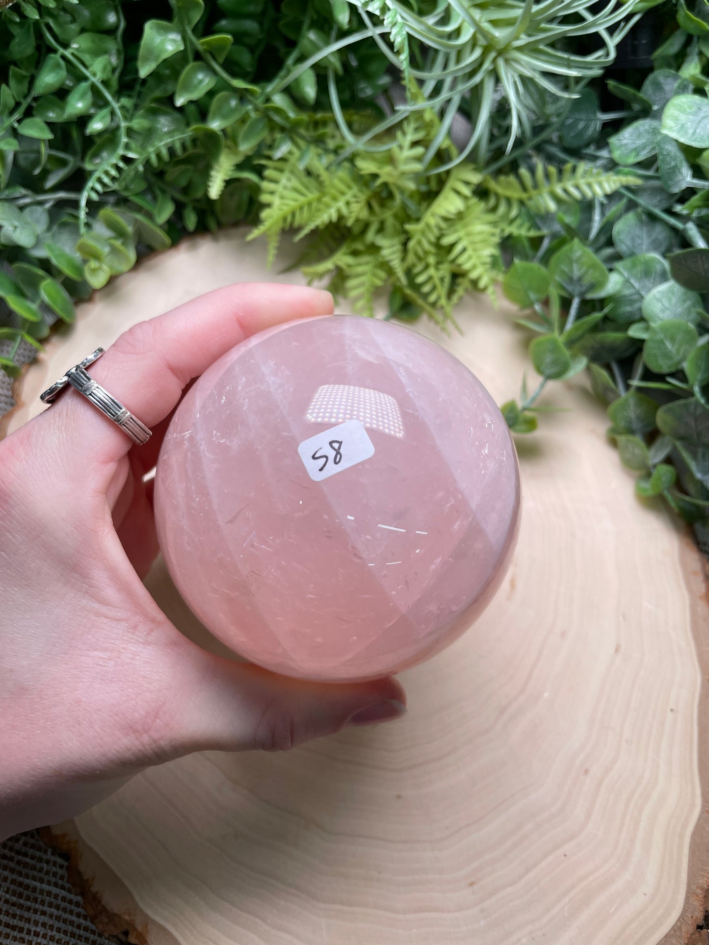 Rose Quartz Sphere (42 available)
