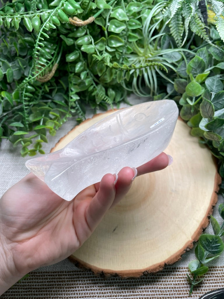 Clear Quartz Fish Dish