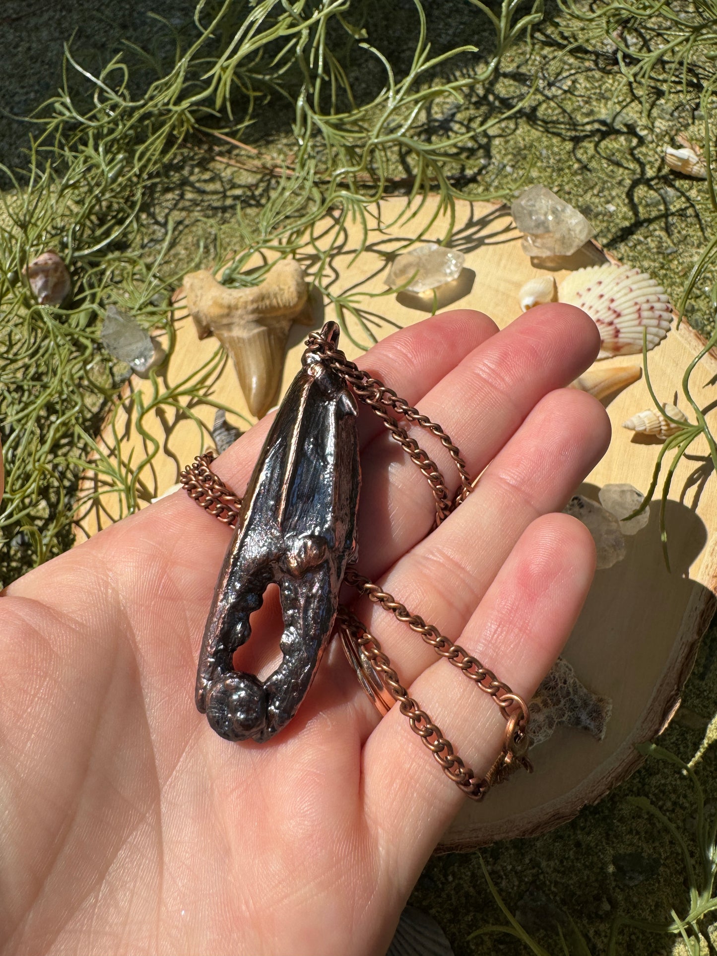 Citrine Crab Claw Necklace