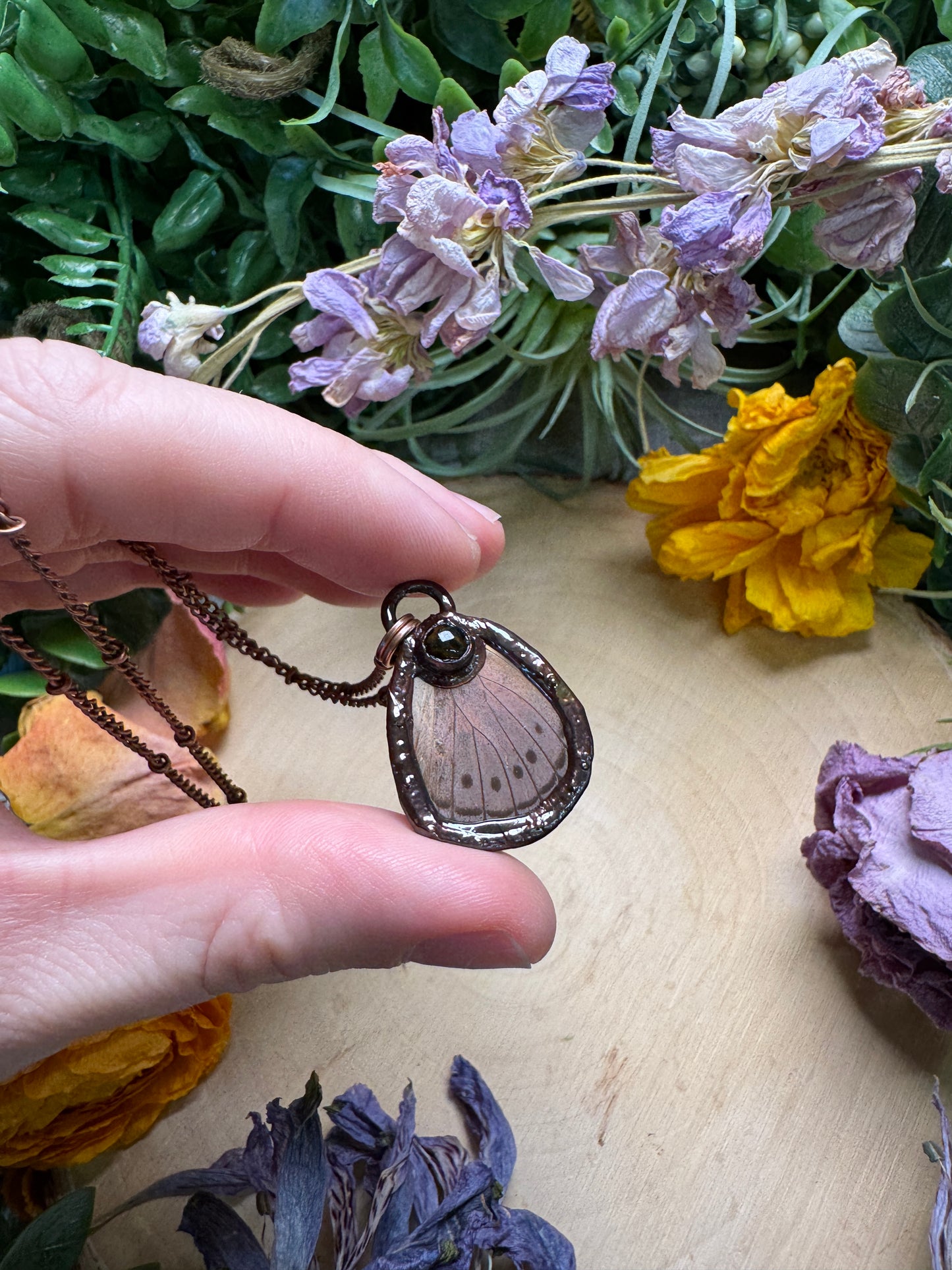 Pietersite and Butterfly Wing Necklace (reversible)