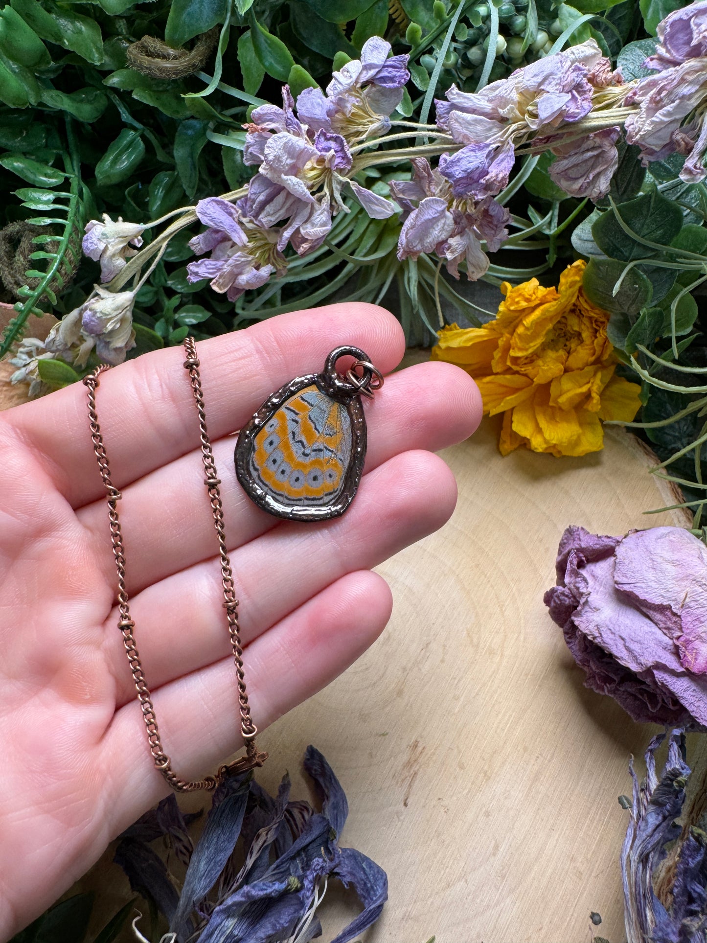 Pietersite and Butterfly Wing Necklace (reversible)