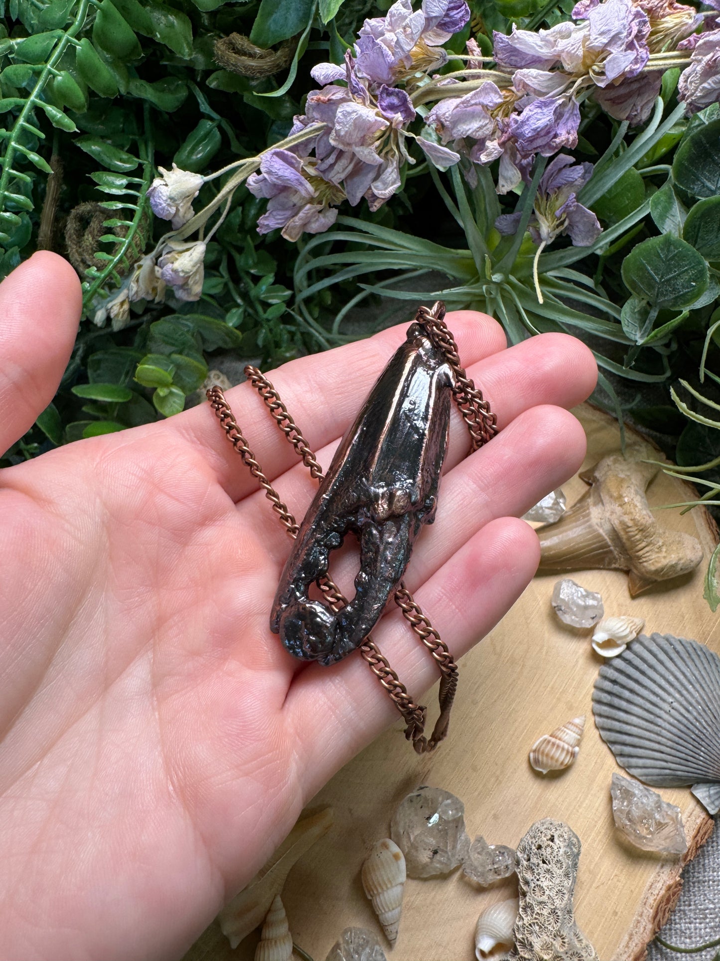 Citrine Crab Claw Necklace