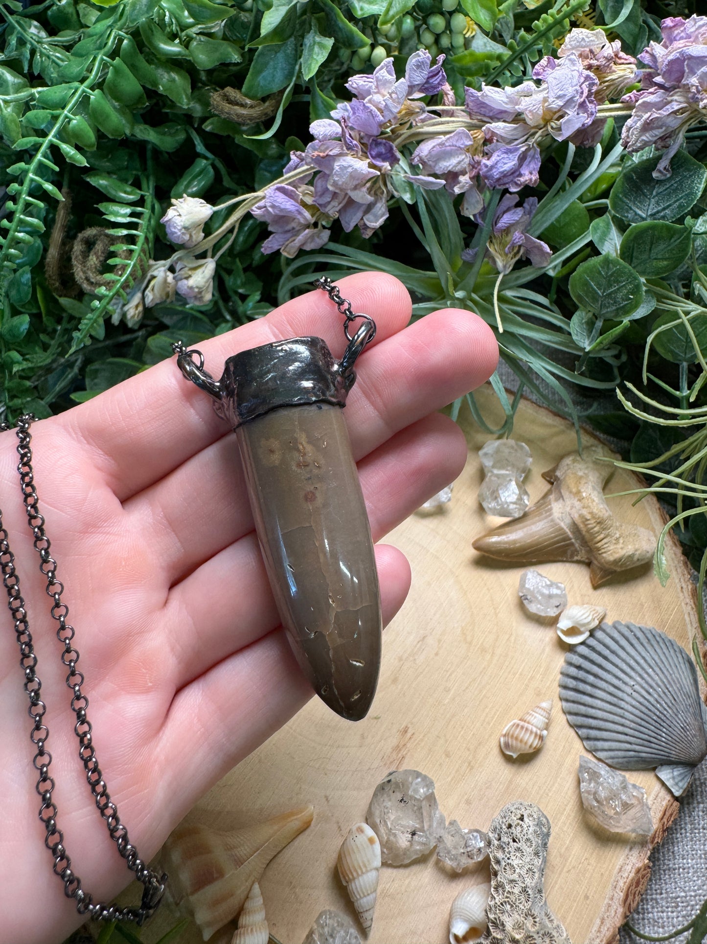 Fossilized Squid Necklace