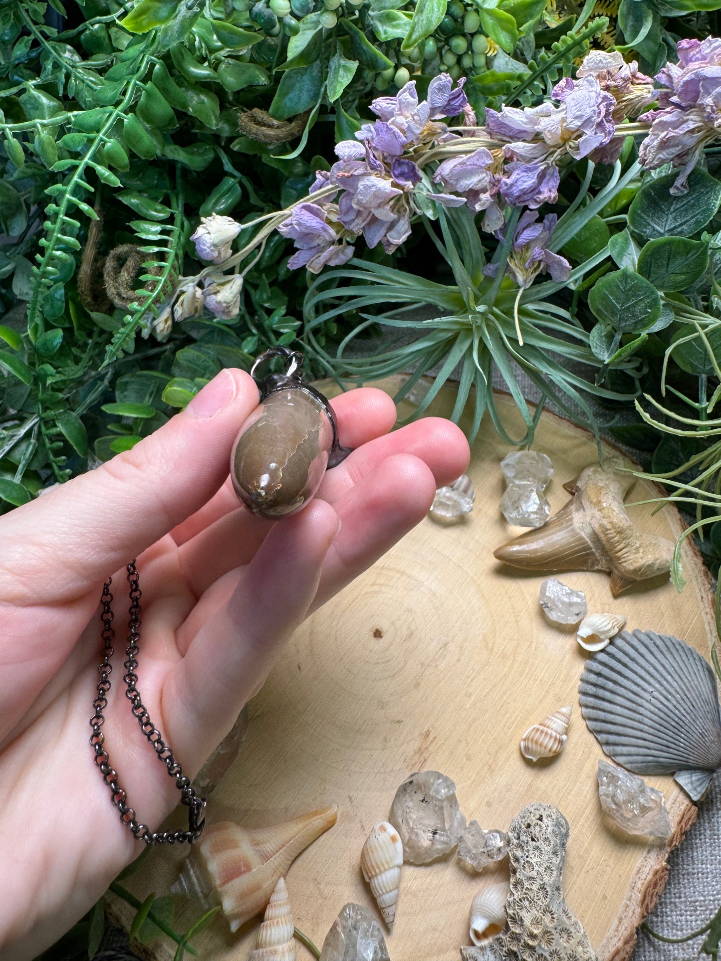 Fossilized Squid Necklace