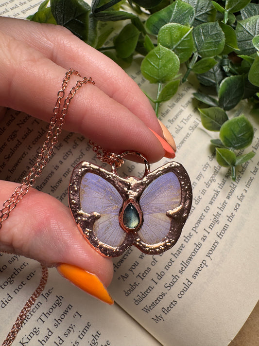 Butterfly and Labradorite Necklace