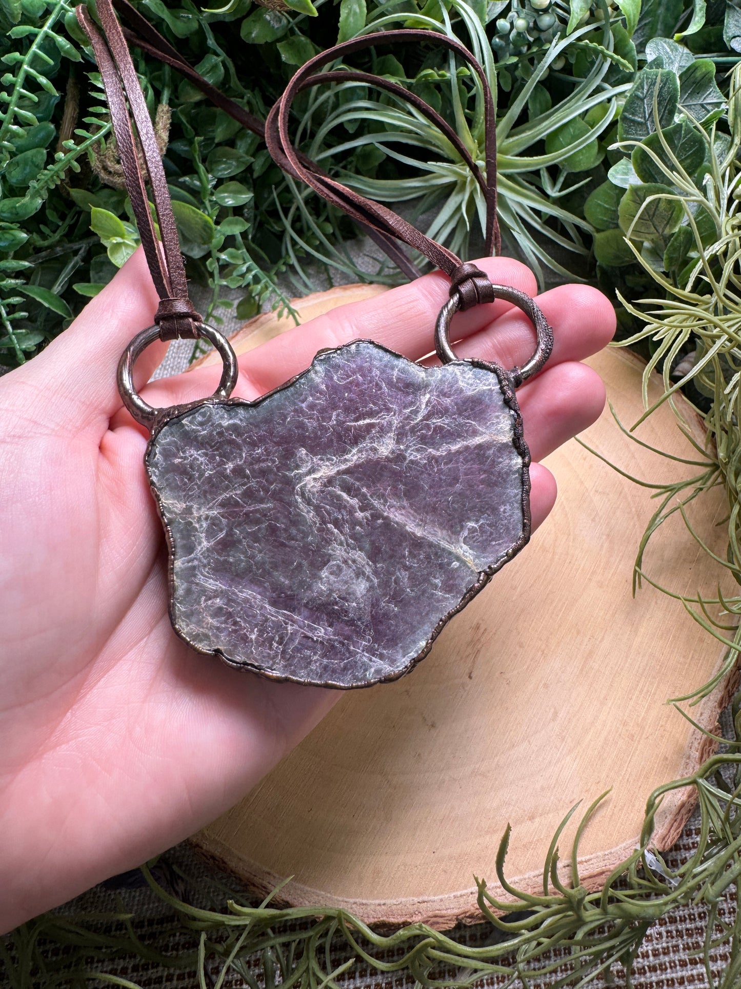 Chunky Lepidolite Necklace