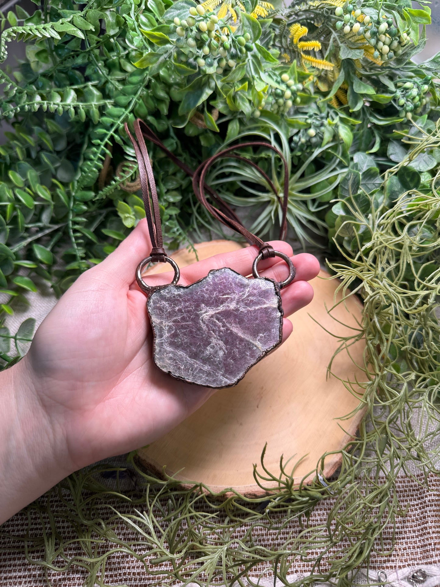 Chunky Lepidolite Necklace