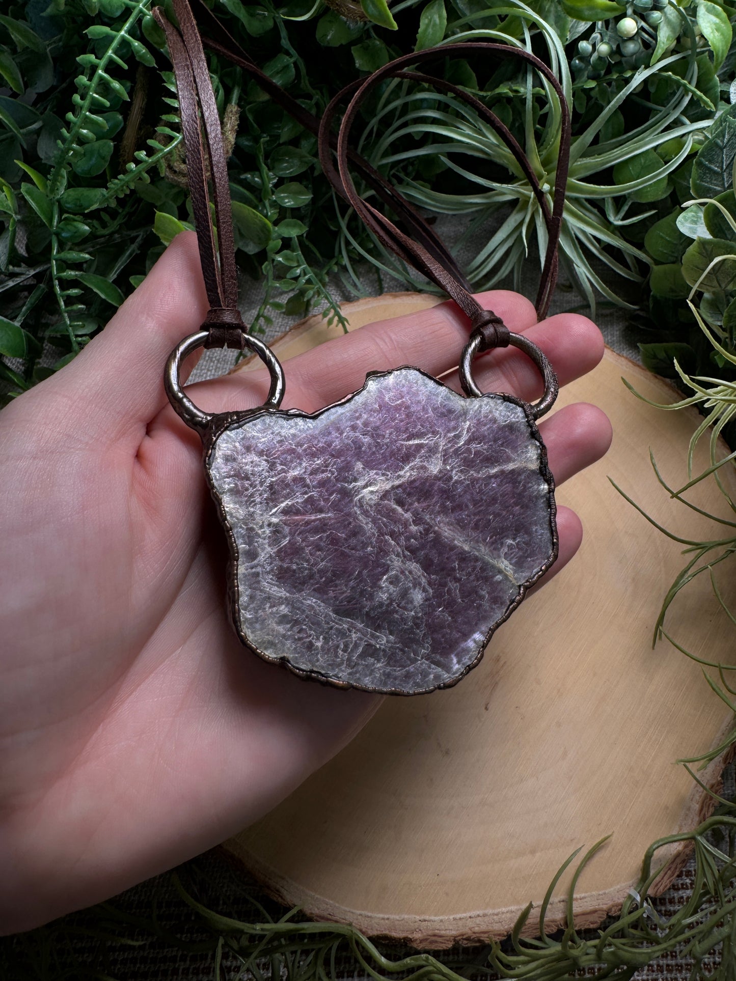 Chunky Lepidolite Necklace