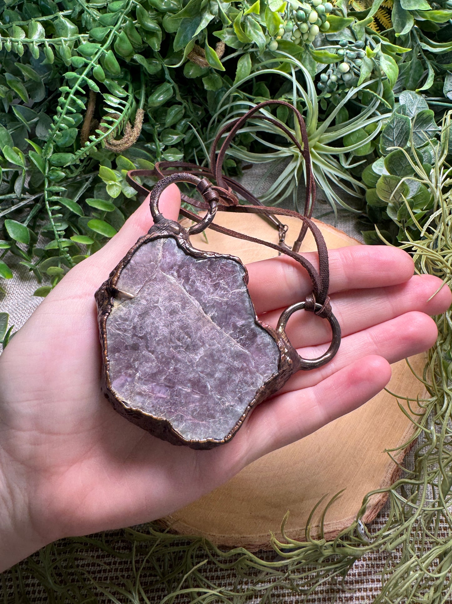 Chunky Lepidolite Necklace