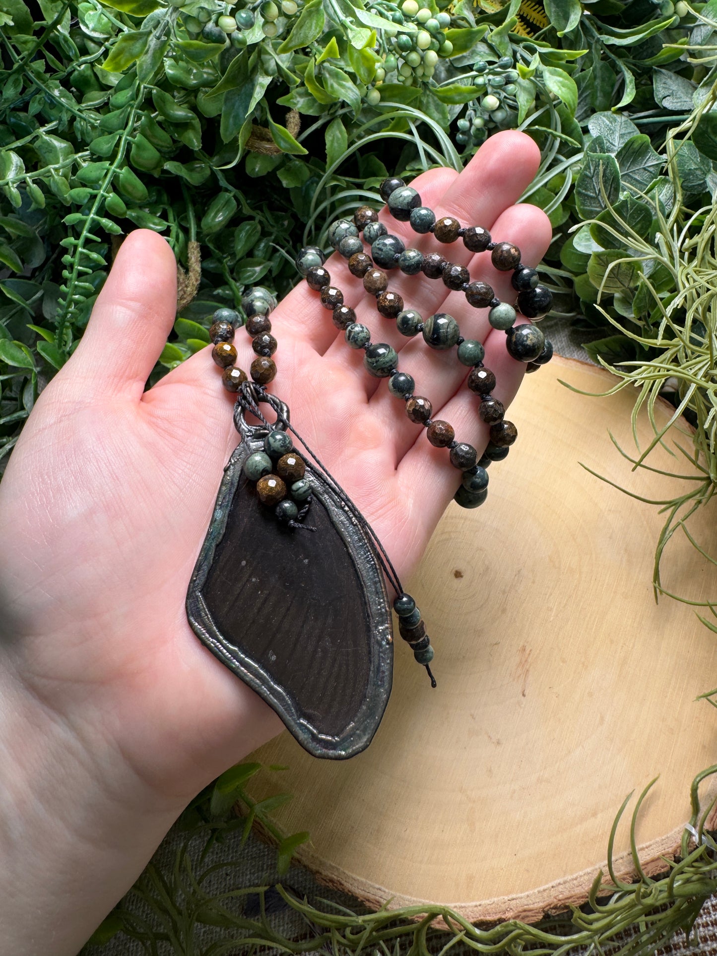 Butterfly Wing Mala Necklace (pre-loved)