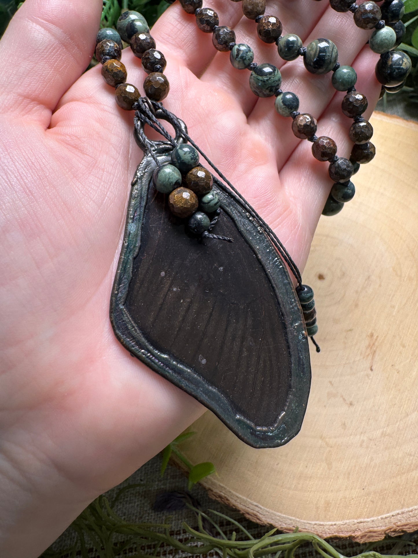 Butterfly Wing Mala Necklace (pre-loved)
