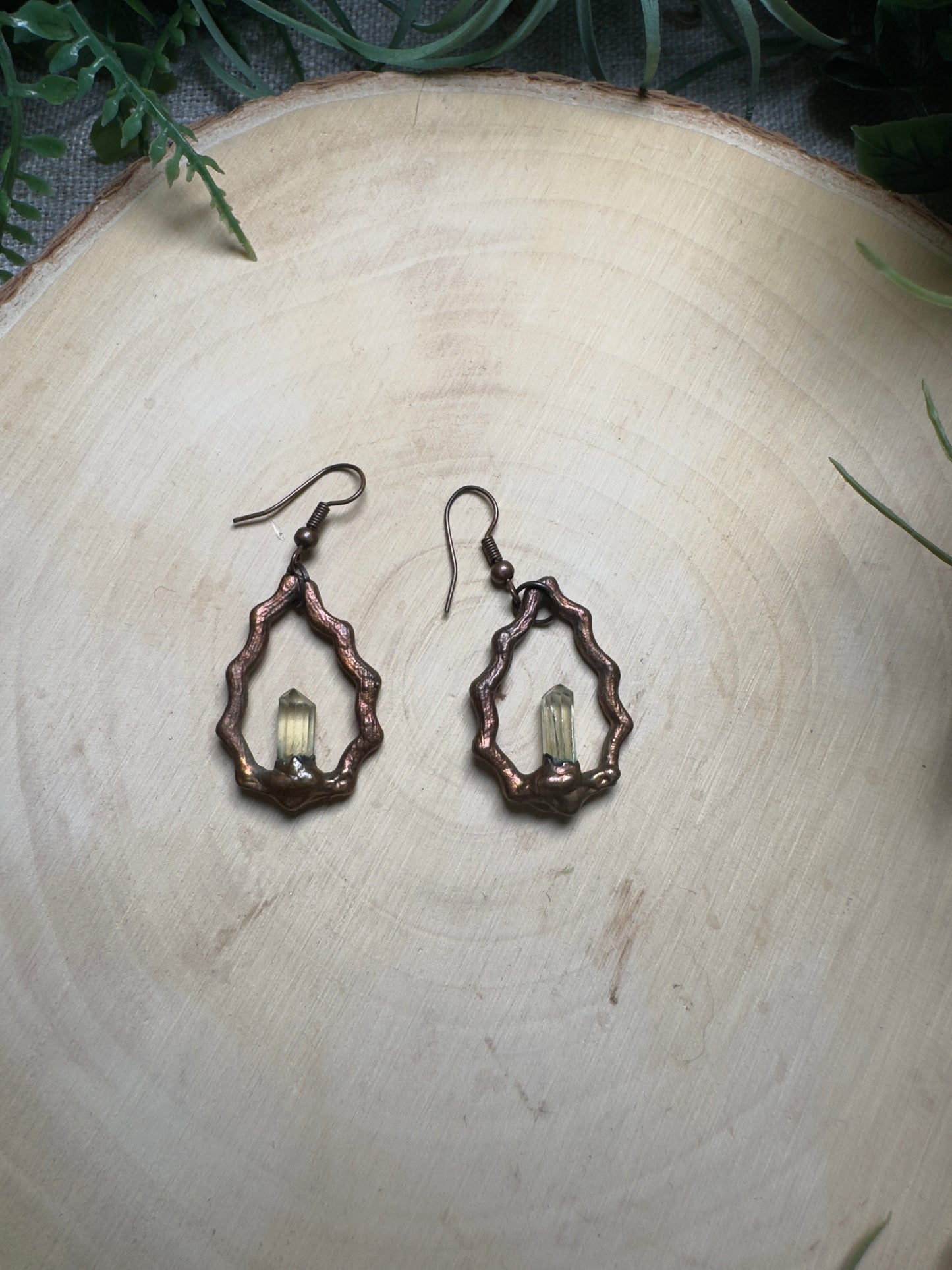Golden Apatite Earrings