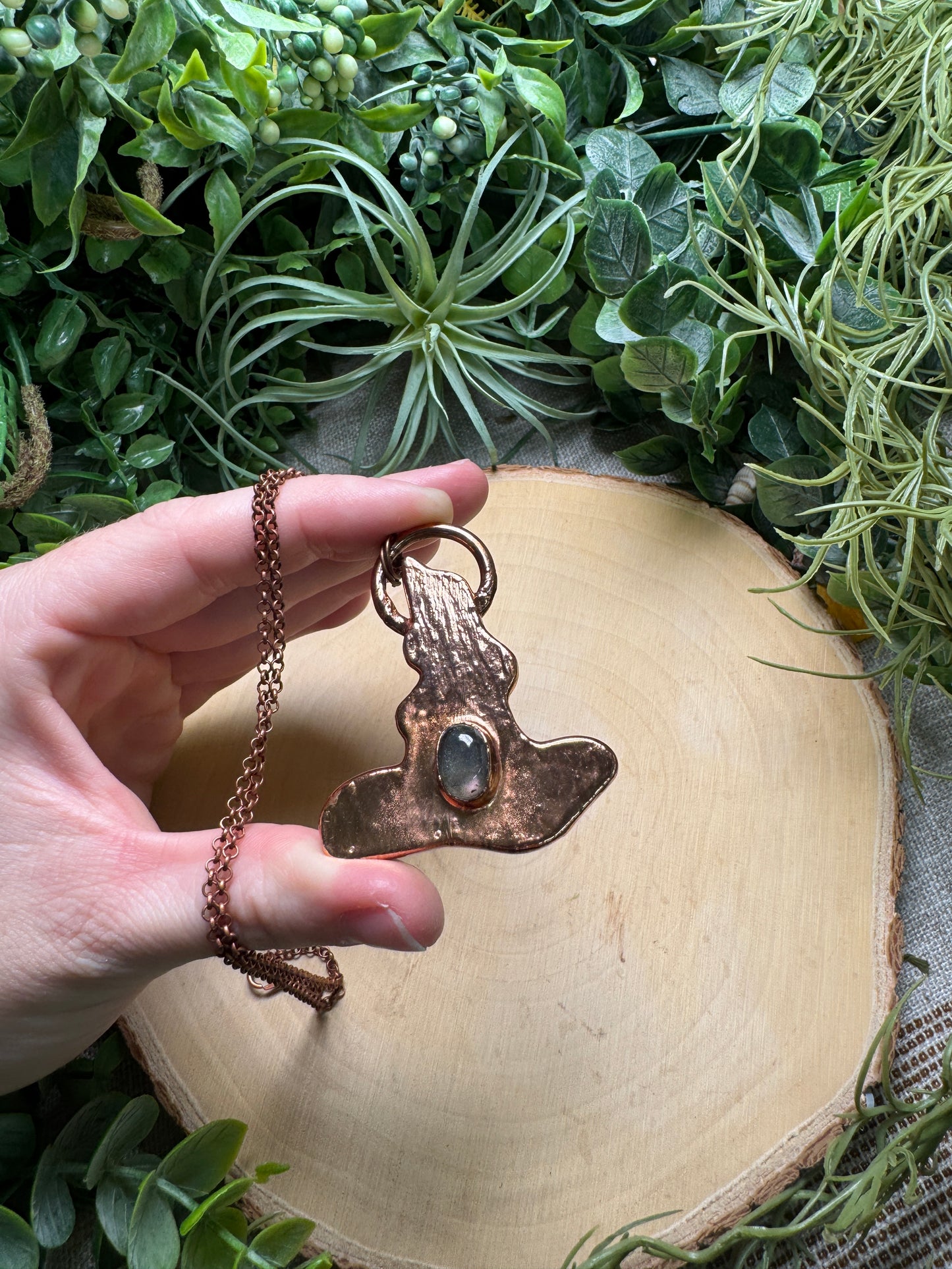 Labradorite Witch Hat Necklace