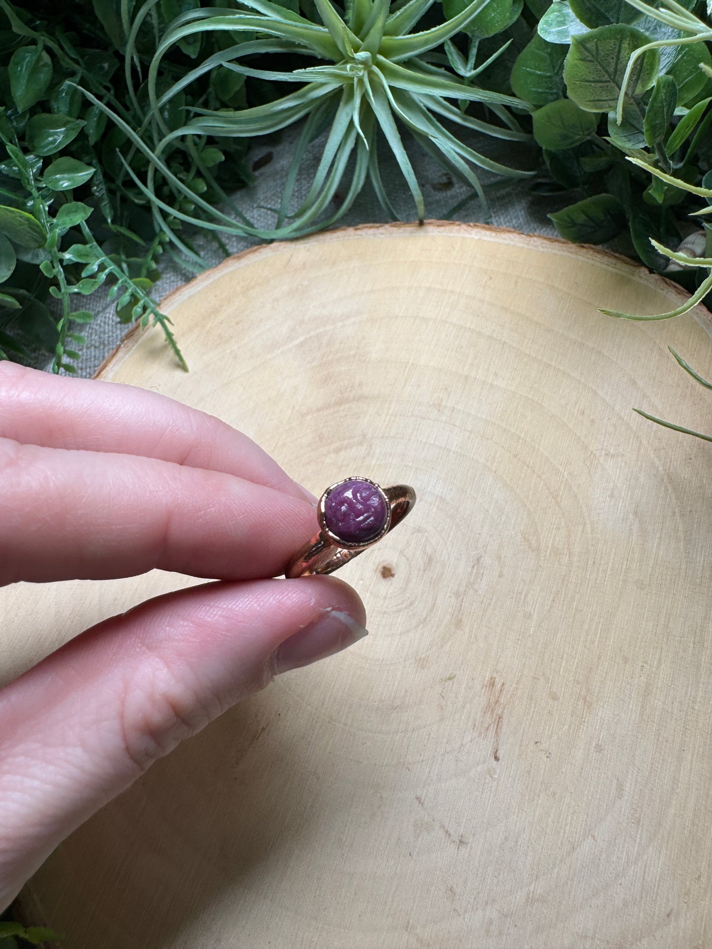 Ruby Goddess Ring Size 7