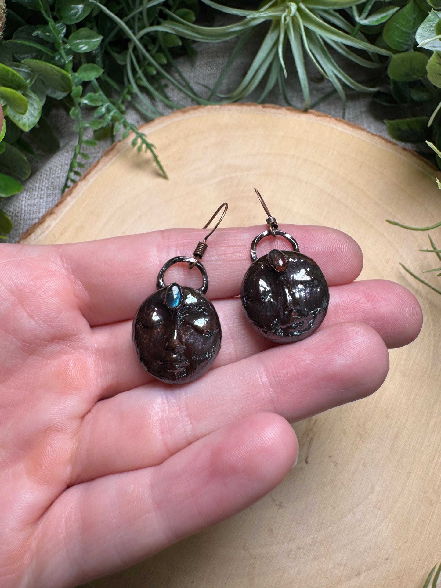 Lillian- Labradorite Goddess Earrings