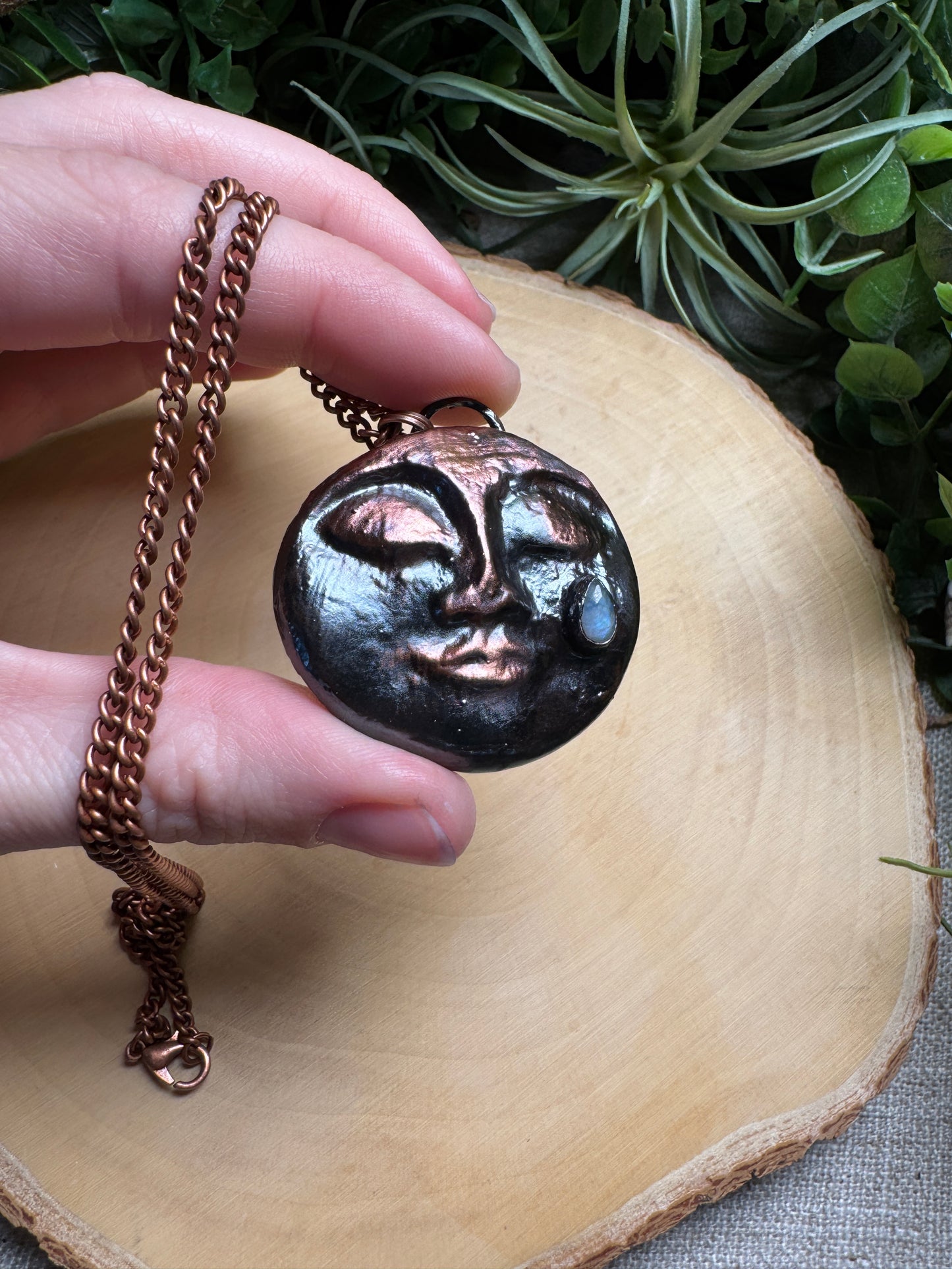 Kristine- Moonstone Goddess Necklace