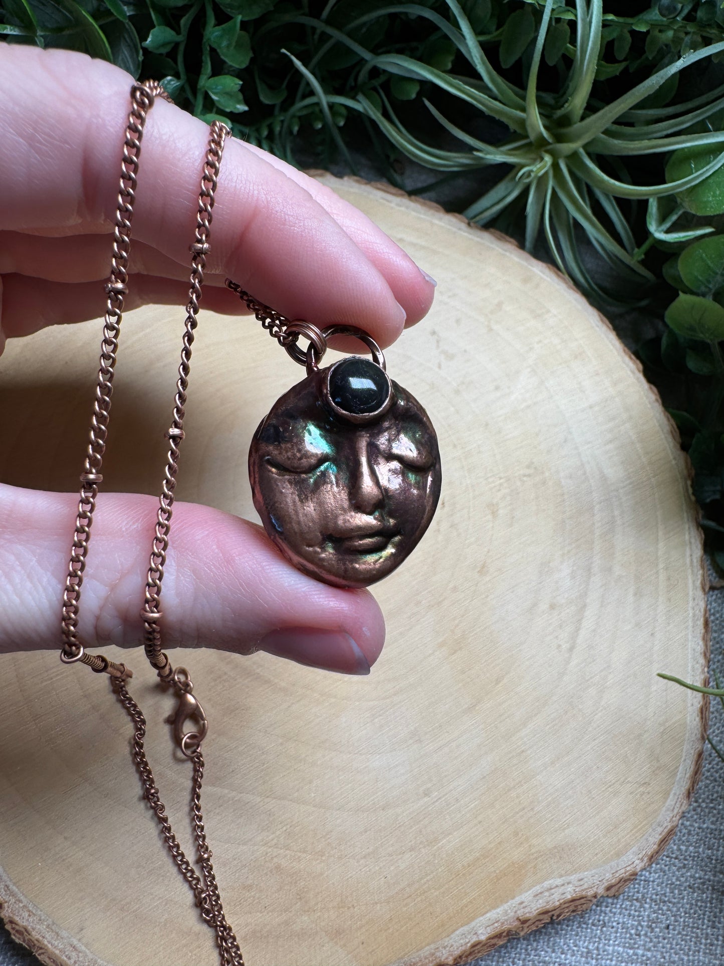 Shannon- Obsidian Goddess Necklace