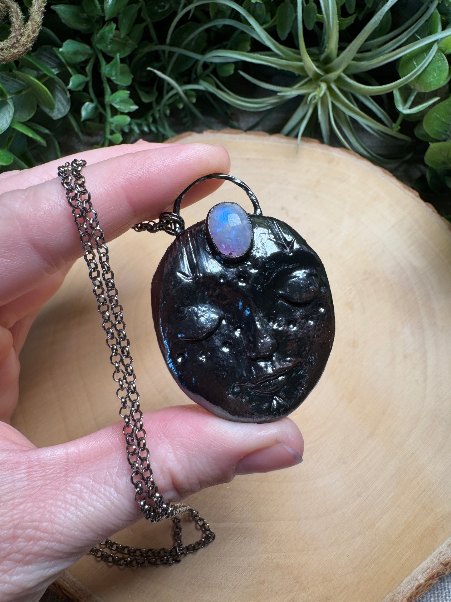 Lana- Moonstone Goddess Necklace