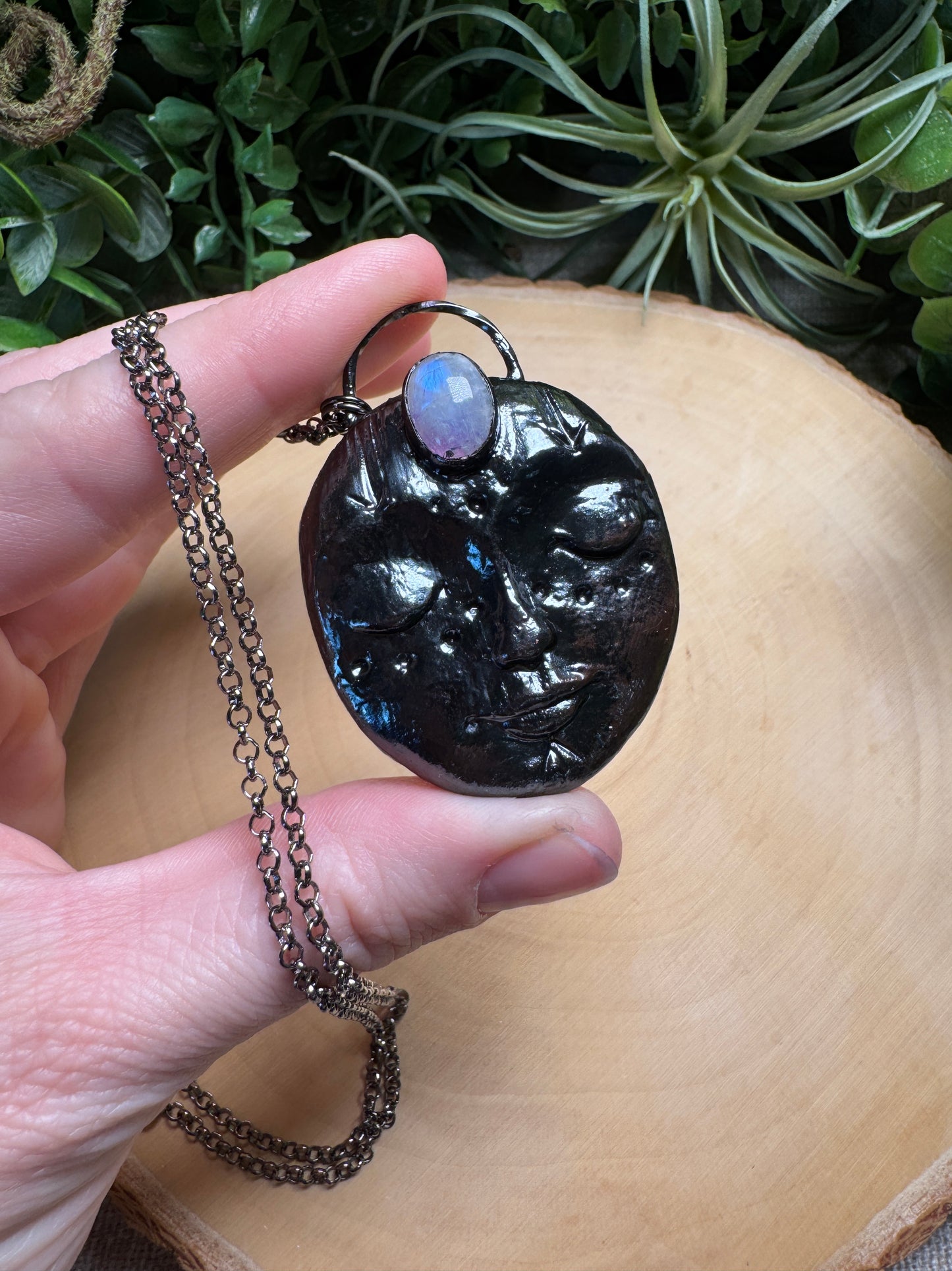 Lana- Moonstone Goddess Necklace