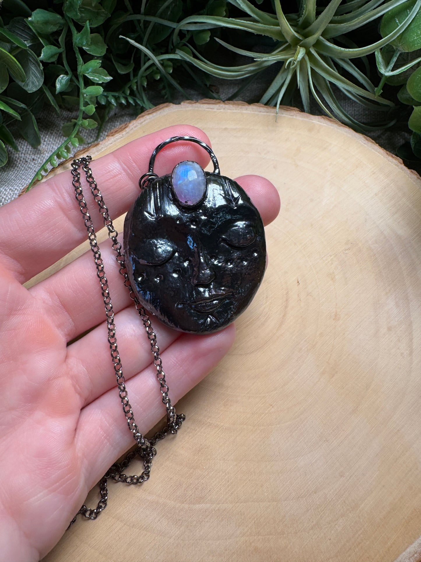 Lana- Moonstone Goddess Necklace