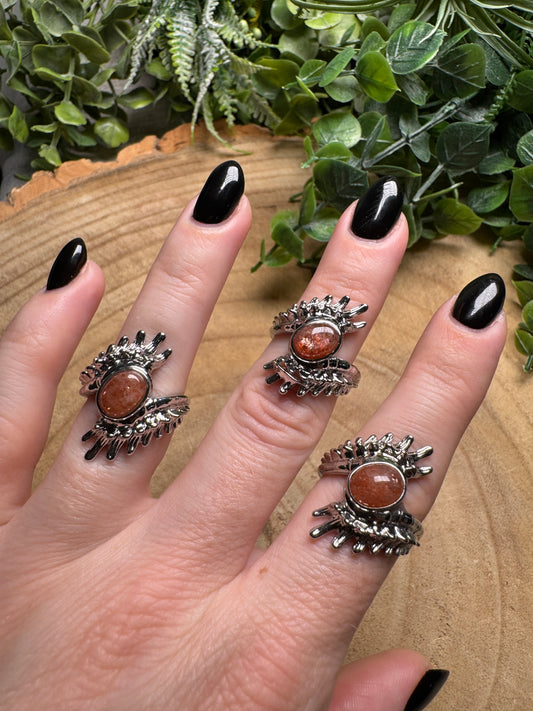 Sunstone Ring Adjustable