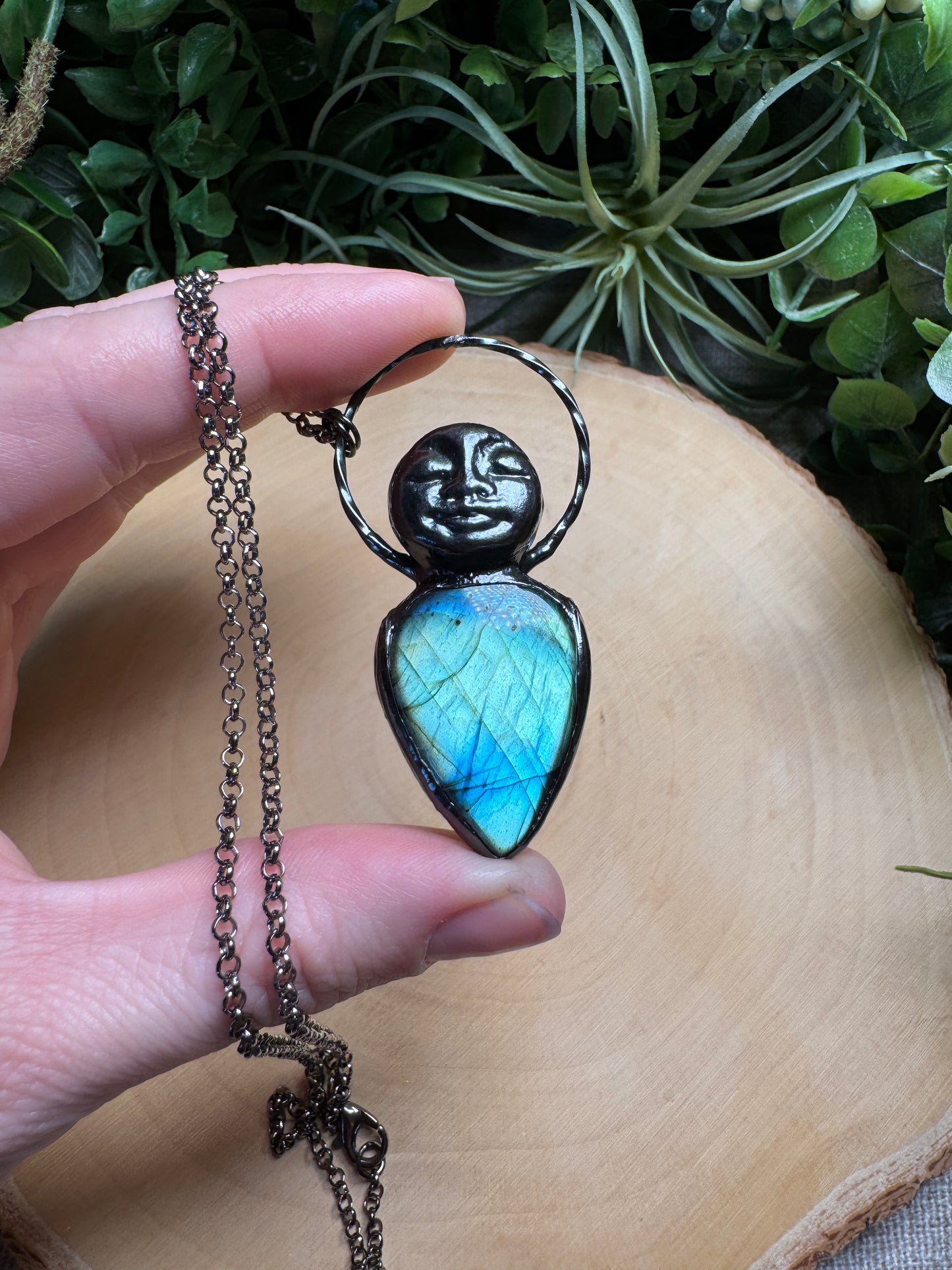 Julianna- Labradorite Goddess Necklace