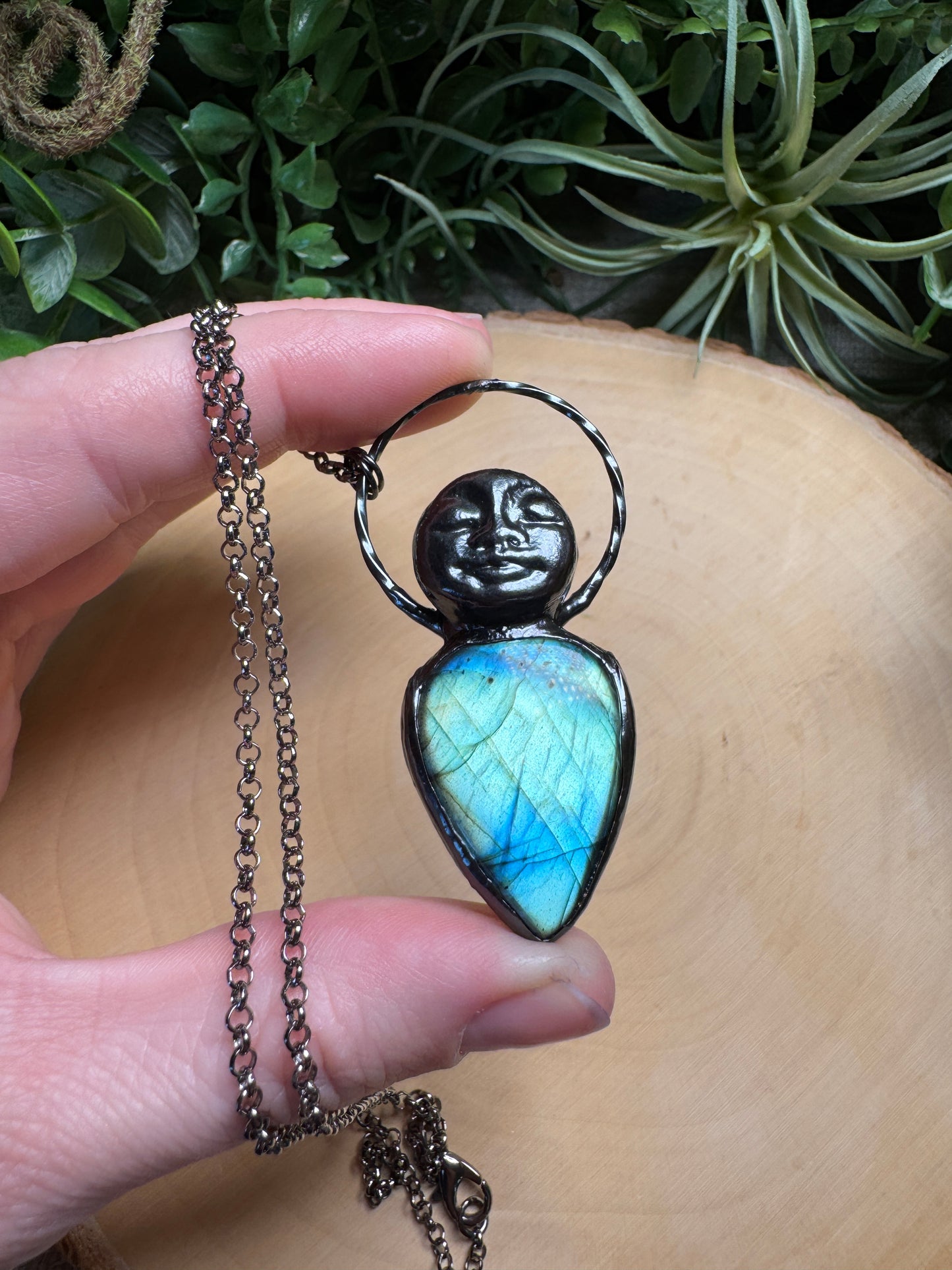 Julianna- Labradorite Goddess Necklace