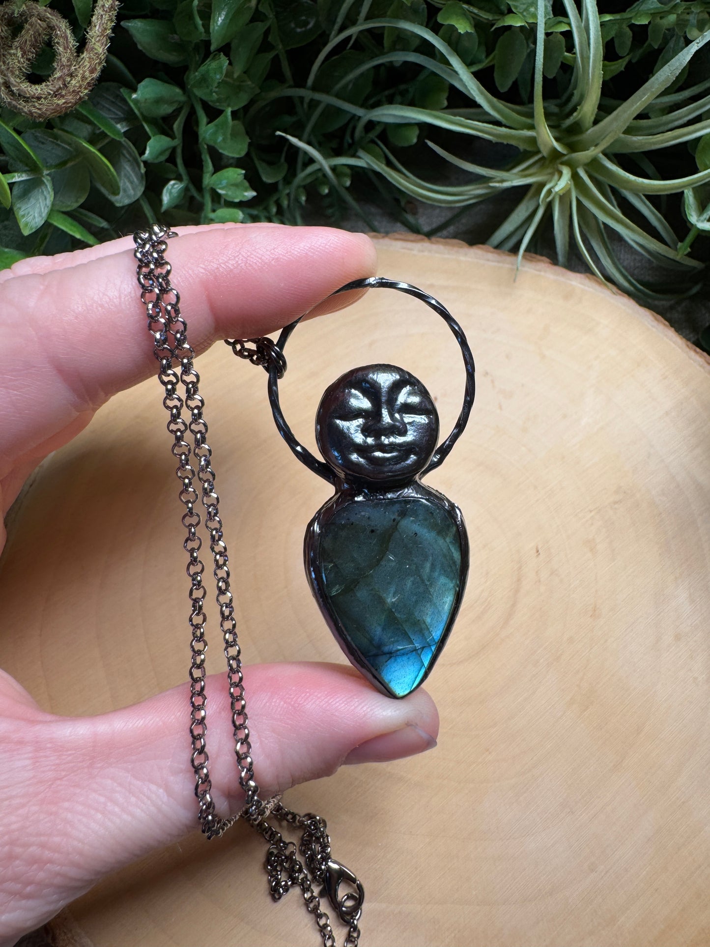 Julianna- Labradorite Goddess Necklace