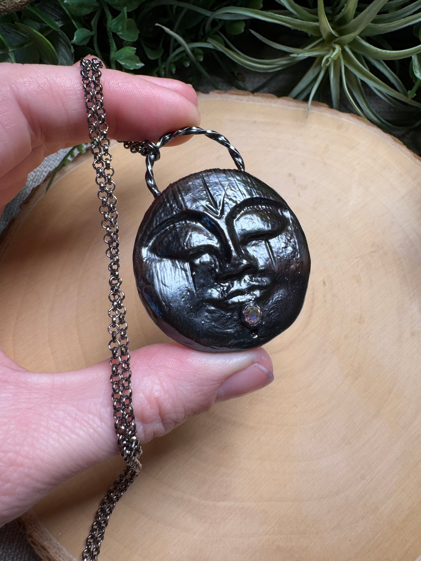 Evelyn- Rhinestone Goddess Necklace