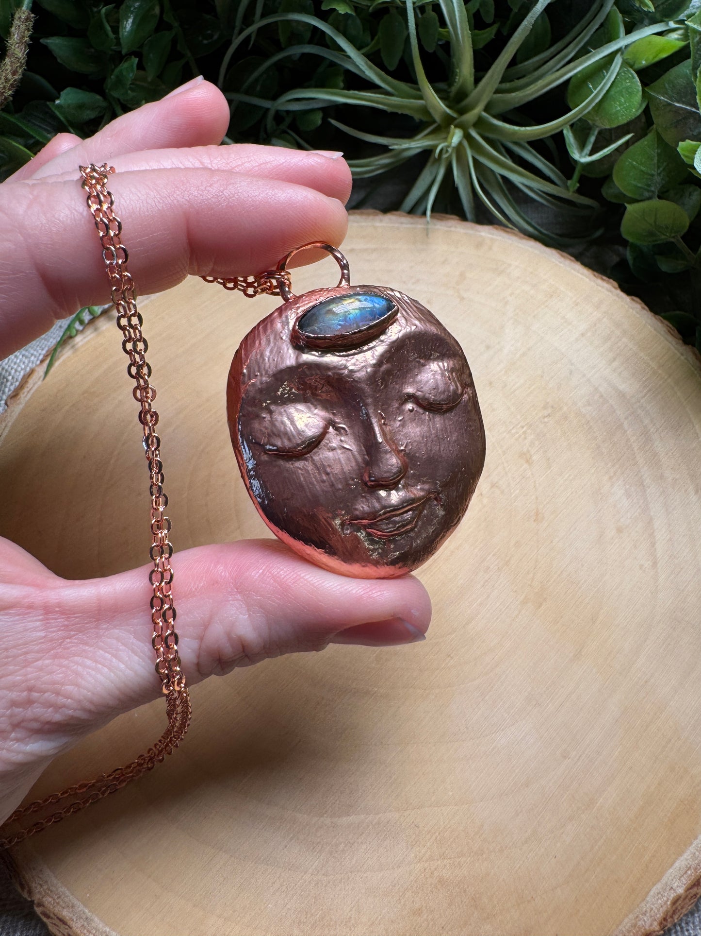 Harper- Moonstone Goddess Necklace