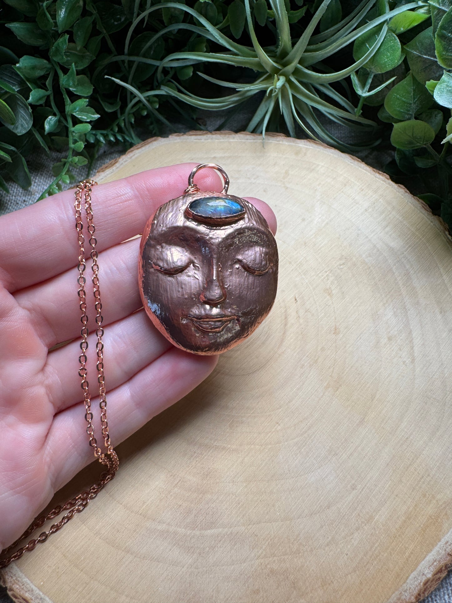 Harper- Moonstone Goddess Necklace