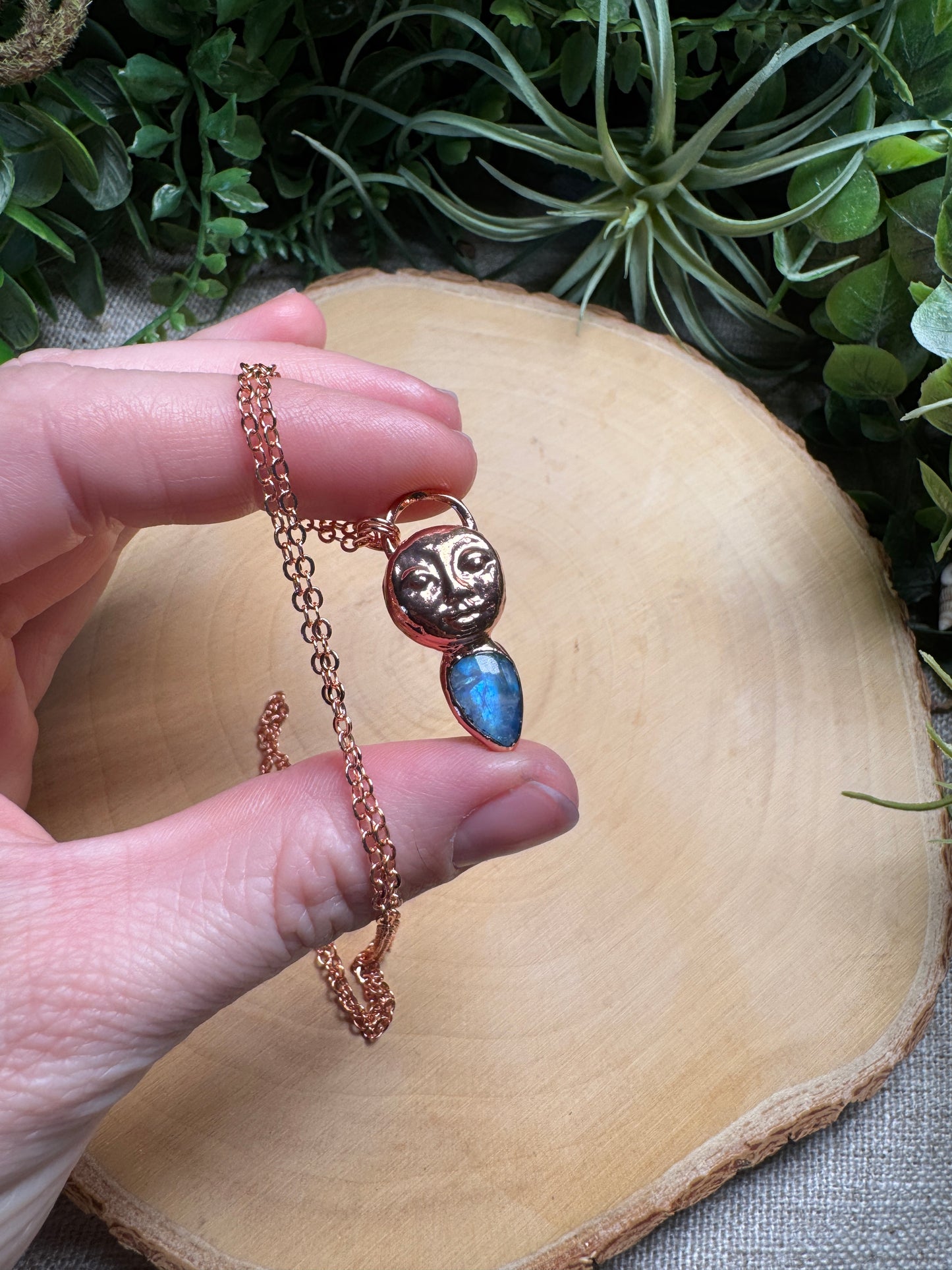 Camila- Moonstone Goddess Necklace
