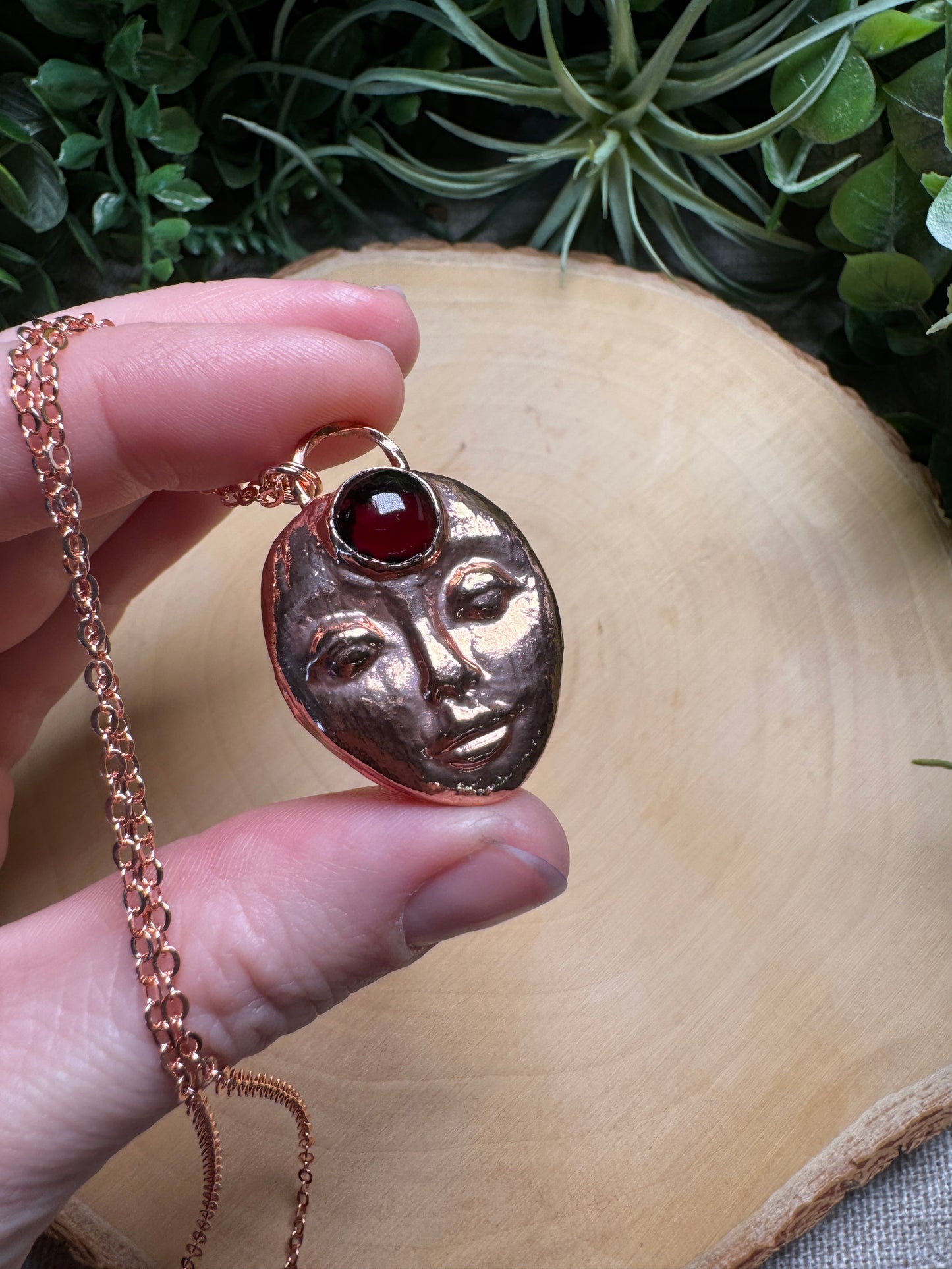 Scarlet- Garnet Goddess Necklace