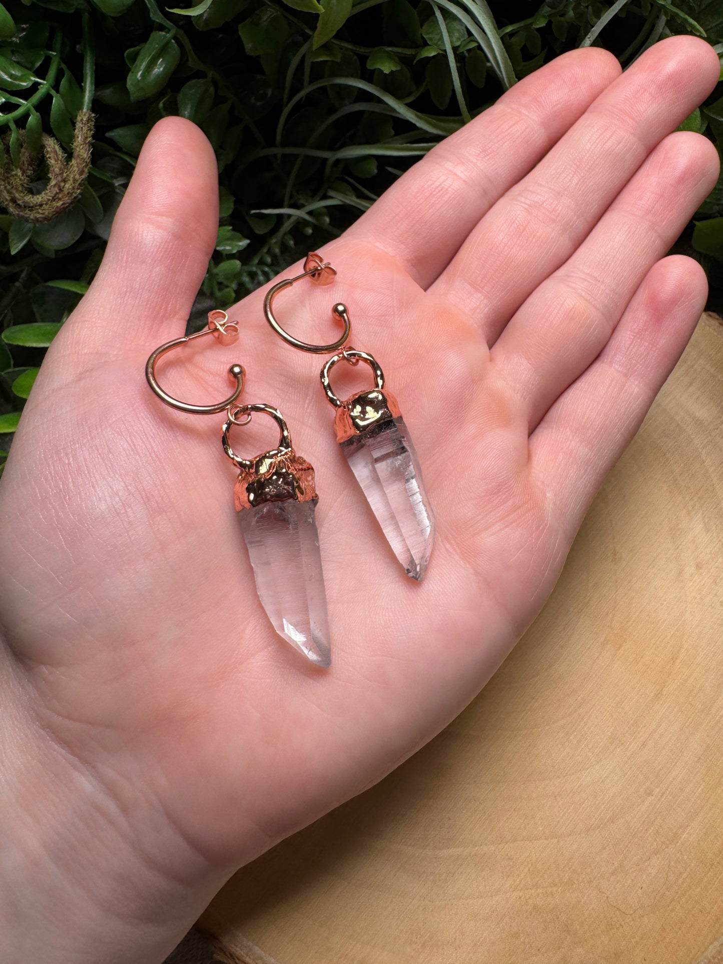 Clear Quartz Earrings